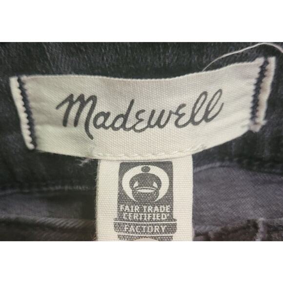 Madewell Women’s Curvy High Rise Skinny Jeans Black Distressed 25P Petite EUC - Picture 3 of 7